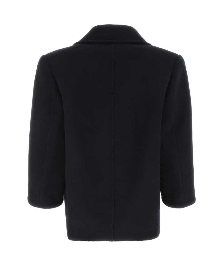 コート Saint Laurent Navy blue wool oversize coat Saint Laurent Navy Blue Wool Oversize Coat | italist, ALWAYS
