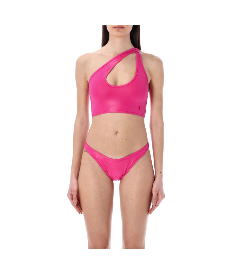ビキニ THE ATTICO Fuchsia stretch nylon bikini (233WBB67PA36 008) The Attico Fuchsia Stretch Nylon Bikini | italist