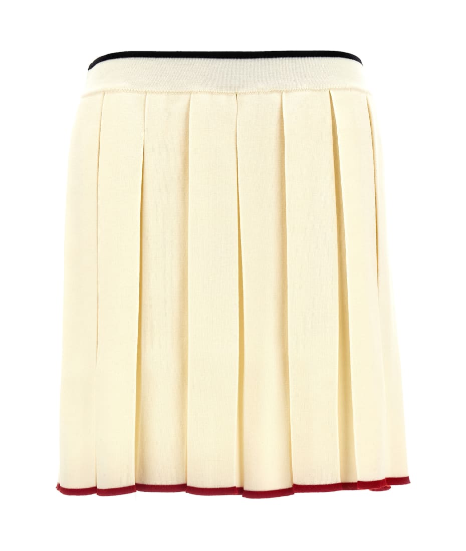 スカート THOM BROWNE FW24 Knitted pleated skirt (FKK132BY1037 100) Thom Browne Knitted Pleated Skirt | italist