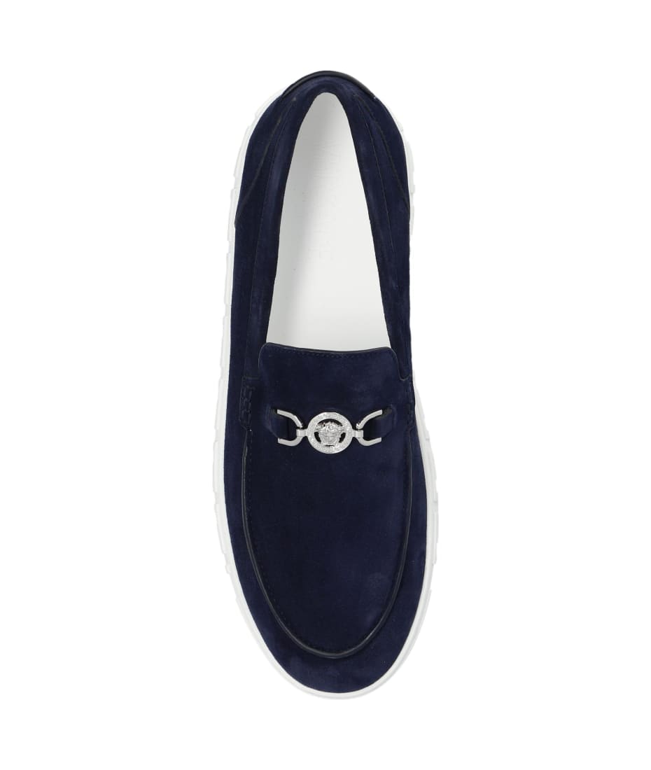 Versace Suede Loafers - BLUE
