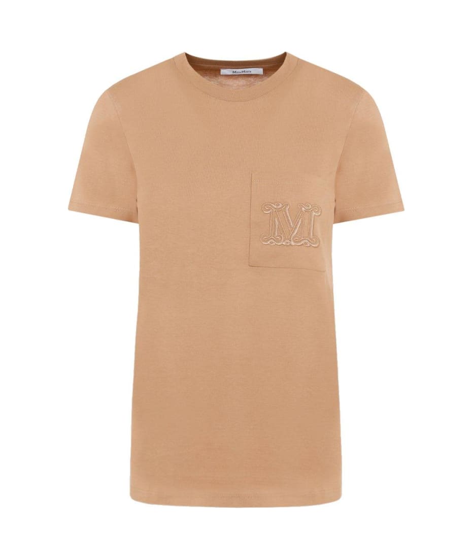 【送料&関税込】Max Mara Logo Embellished Crewneck T-shirt 楽天市場】マックスマーラ S Max Mara クルーネックTシャツ