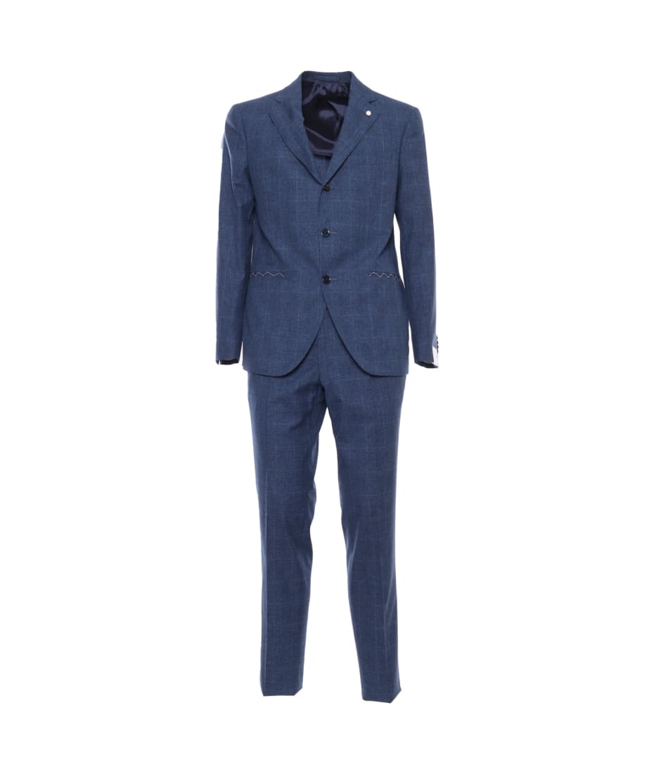 Luigi Bianchi Mantova Blue Pinstripe Suit | italist, ALWAYS LIKE A