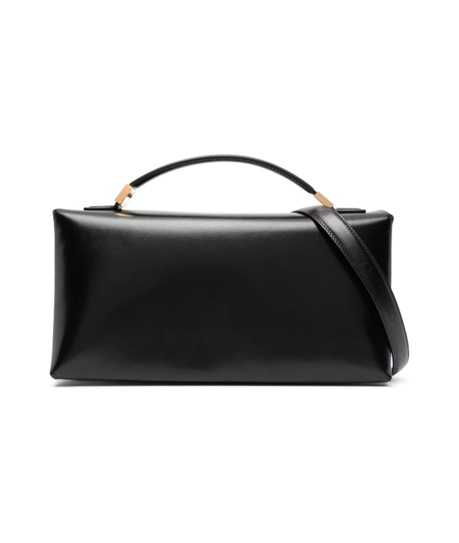 Marni Black Calf Leather Prisma Tote Bag トートバッグ 通販