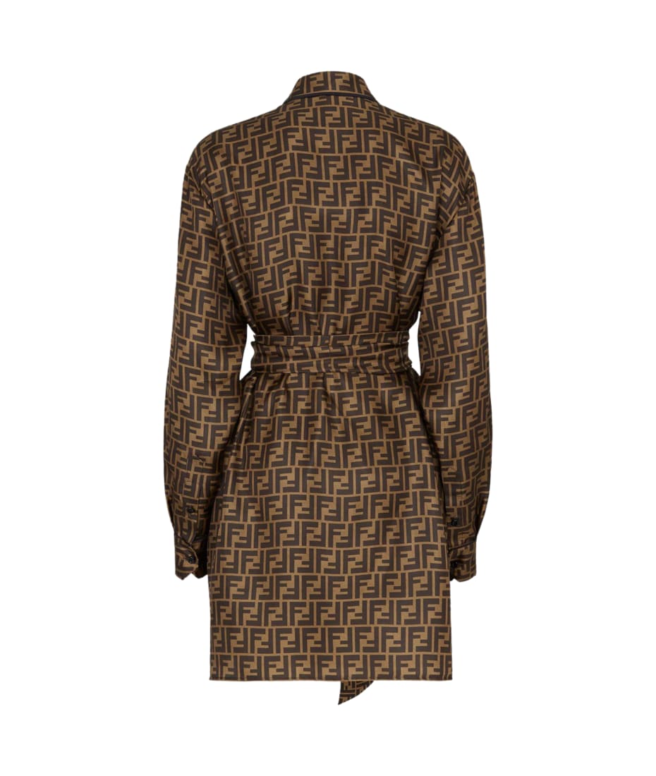 【関税&送料込】Fendi Dress Fendi Silk Shirtdress | italist