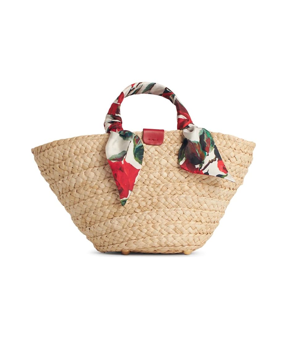 トートバッグ DOLCE&GABBANA rafia Red Corn Blend Sho Dolce & Gabbana 'rafia' Red Corn Blend Shopping Bag