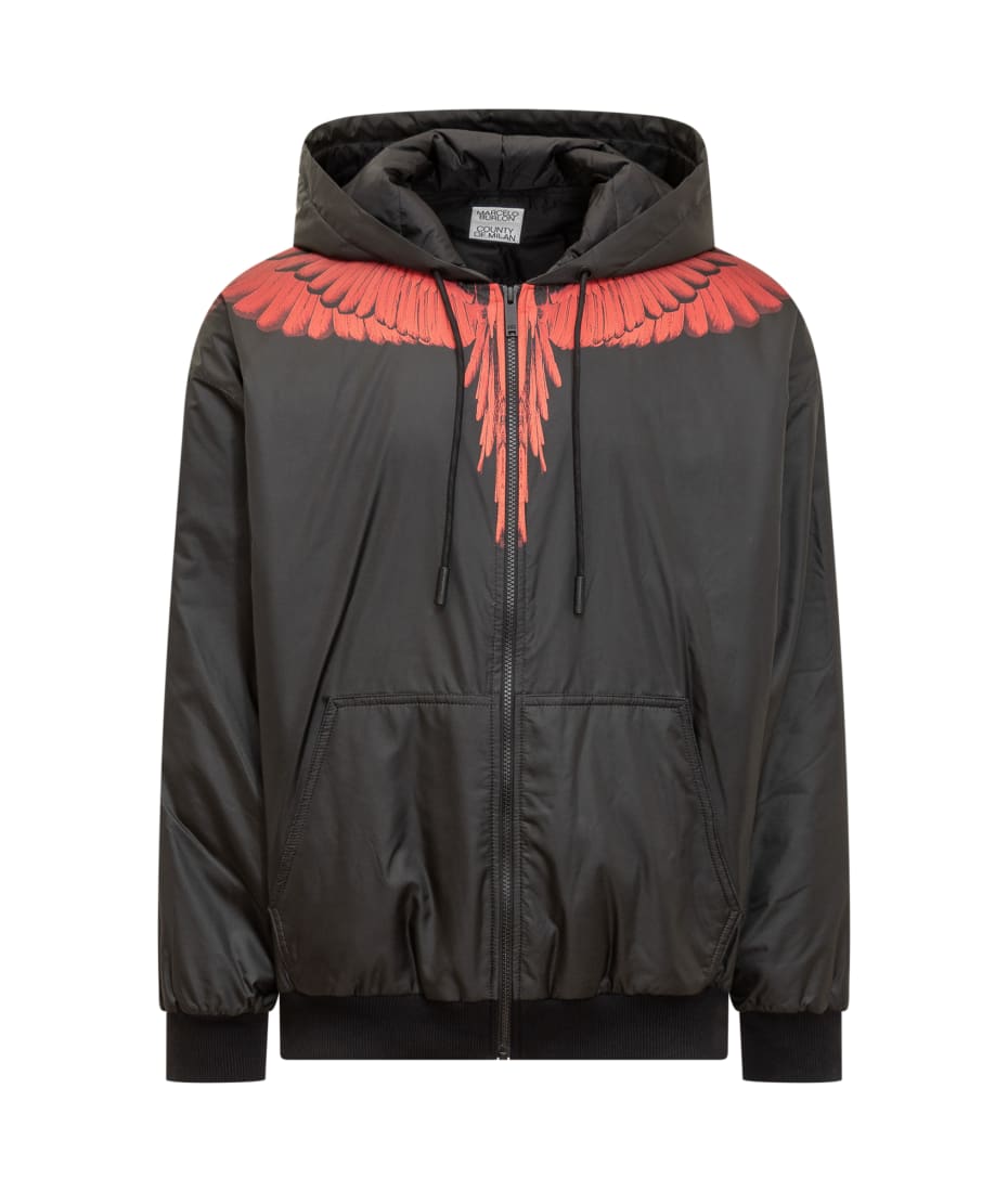 Marcelo Burlon Icon Wings Padded Zip Hoodie | italist, ALWAYS LIKE 