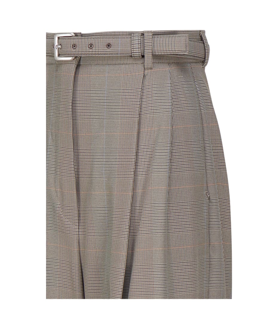 SportMax Oversized Trousers In Prince Of Wales | italist SportMax Oversized Trousers In Prince Of Wales | italist