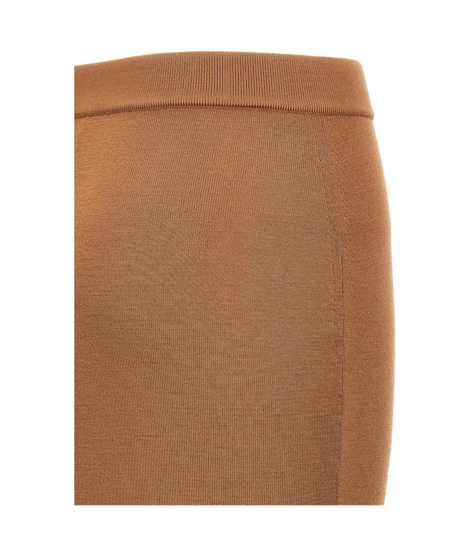 スカート Saint Laurent FW24 Wool skirt (809129Y76WQ 2684) Saint Laurent Black wool pencil skirt | TheDoubleF