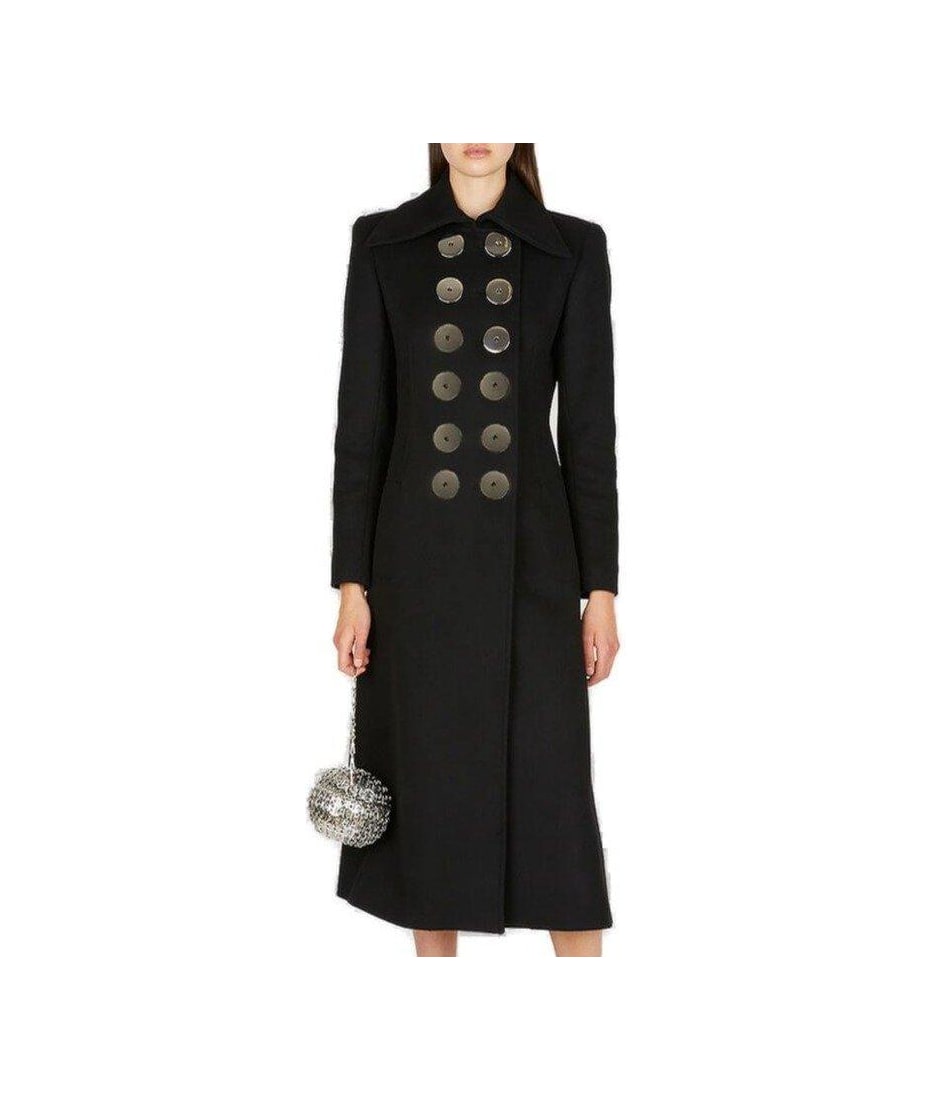 Paco Rabanne Pointed-collar Buttoned Coat | italist, ALWAYS LIKE A