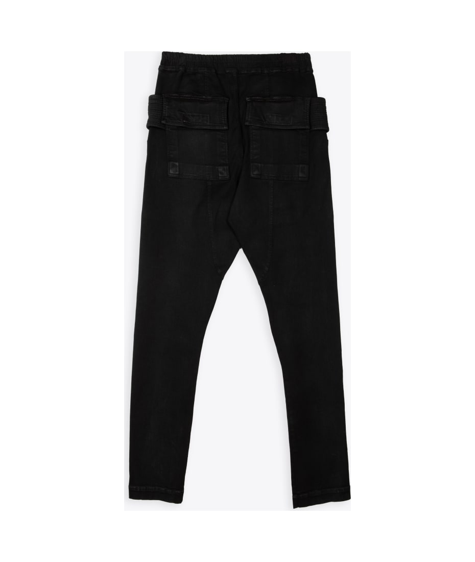 DRKSHDW Creatch Cargo Drawstring Black cargo slim fit pant