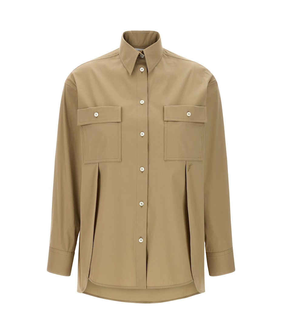 Tシャツ・カットソー FERRAGAMO SS25 Pannelli shirt (780916 STONE) Ferragamo Pannelli Shirt | italist