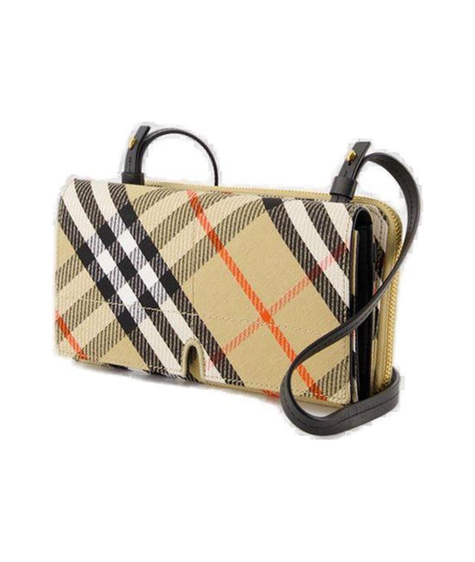 Burberry Snip Checked Foldover-top Pouch | italist Burberry Snip Checked Foldover-top Pouch | italist