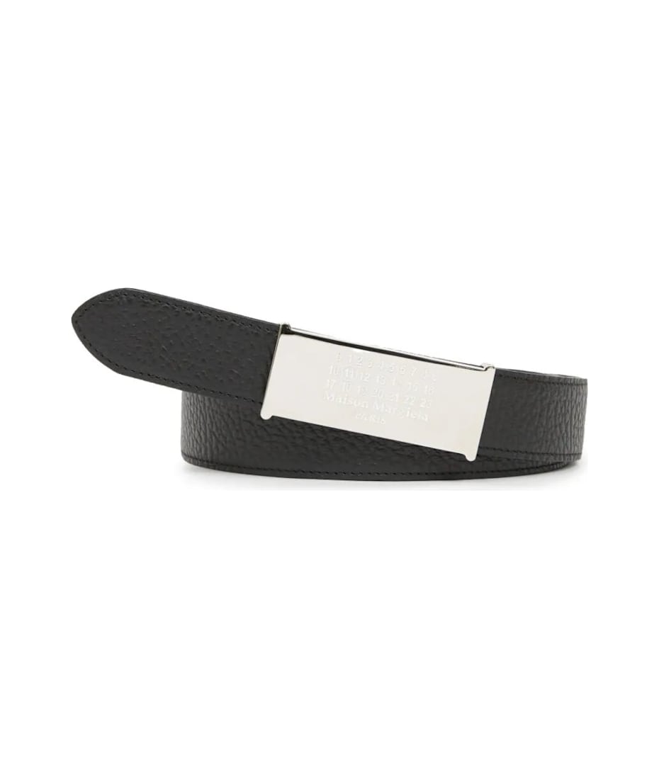 【送料&関税込】Maison Margiela Reversible Black Leather Bel Maison Margiela Reversible Black Leather Belt | italist