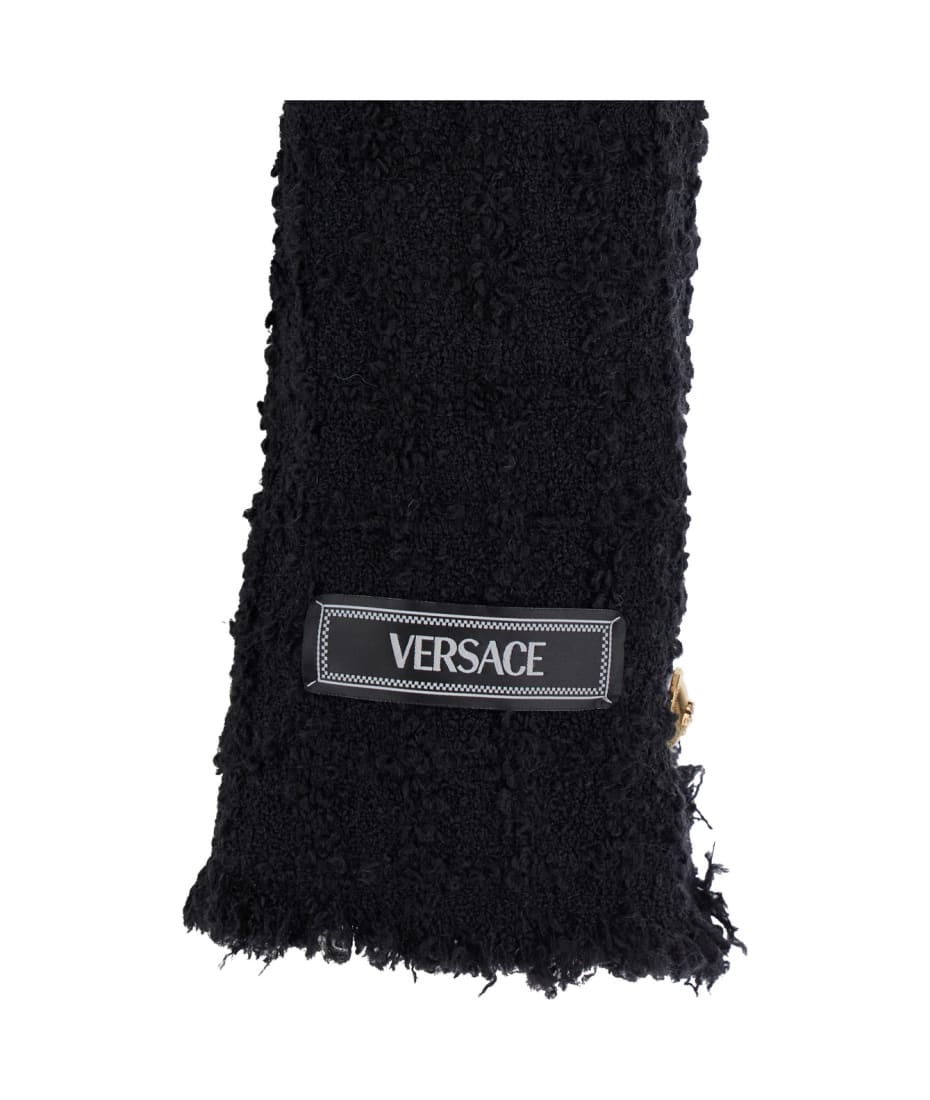 Versace Black Tweed Blazer | italist