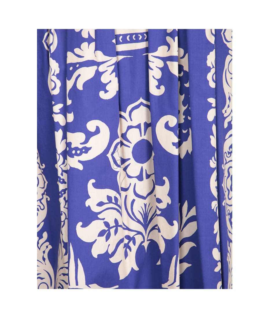 【送料&関税込】Etro Blue-white Paisley Midi Skirt Etro Blue-white Paisley Midi Skirt | italist