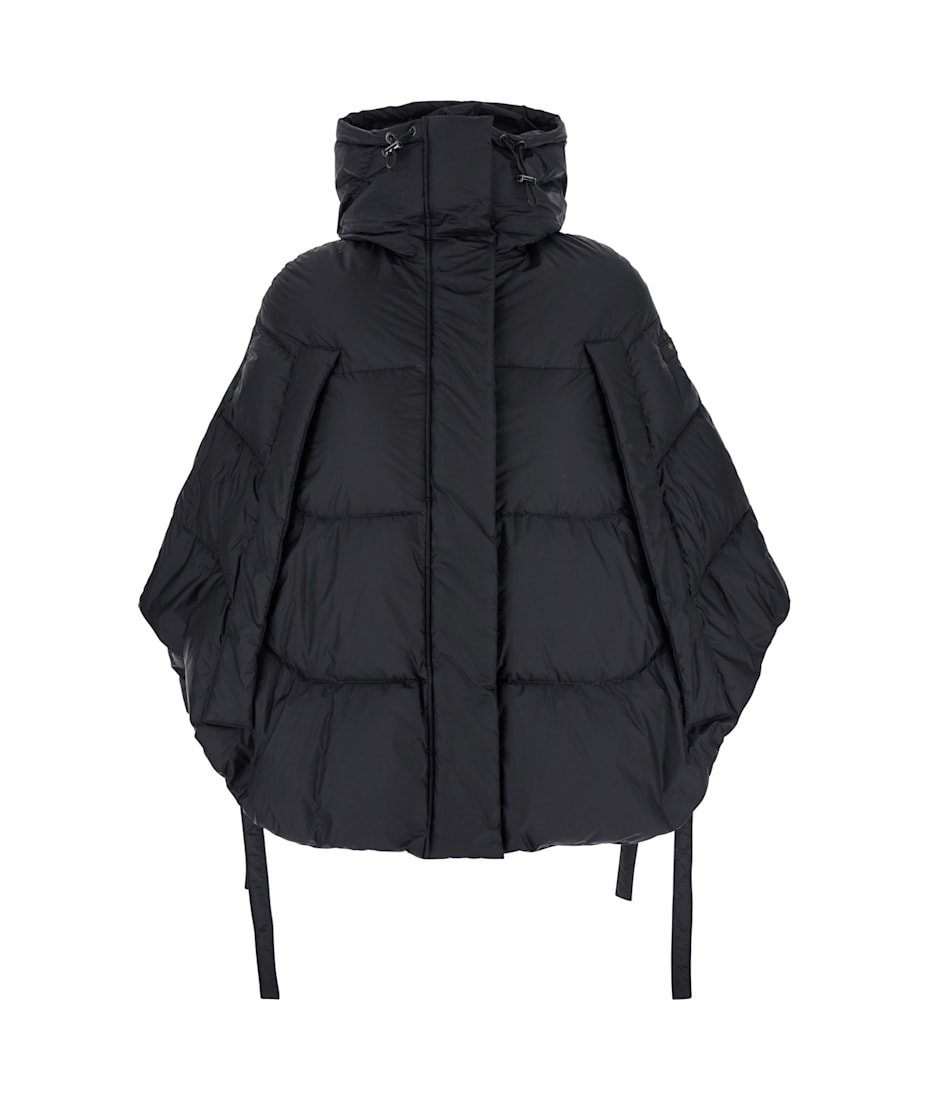 【TATRAS】REILA Padded Down Jacket Black TATRAS 'reila' Black Sleeveless Down Jacket With Hood In