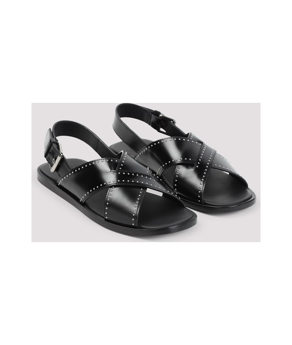 【関税&送料込】Church'S Black Leather Oksana Sandals Church's Black Leather Oksana Sandals | italist