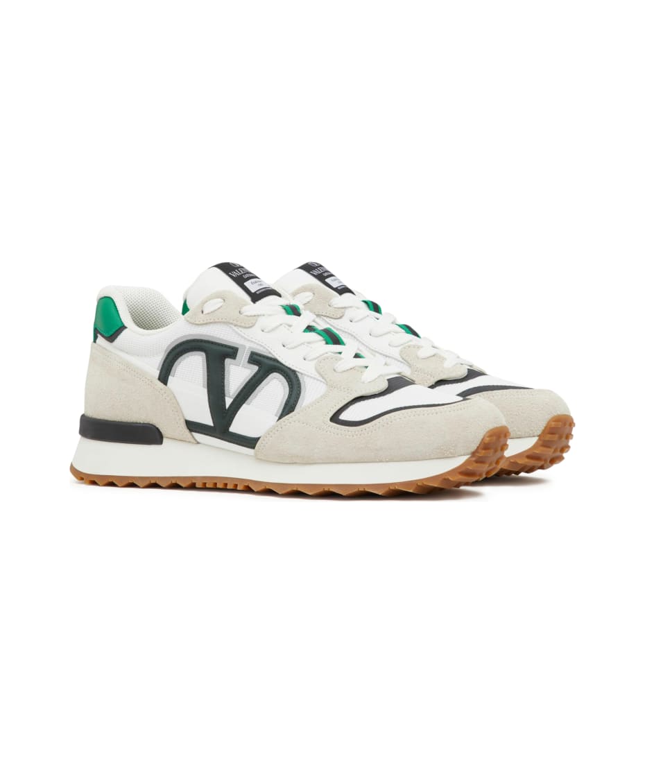 Valentino Garavani★ホワイト＆グレー VLogo Pace スニーカー Valentino Garavani Vlogo Pace Sneakers | italist