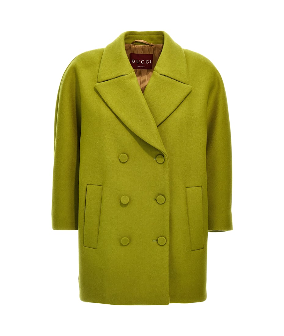 【送料&関税込】Gucci Batavia Wool Coat Gucci Women's' Batavia Wool Coat in Black | LN-CC®