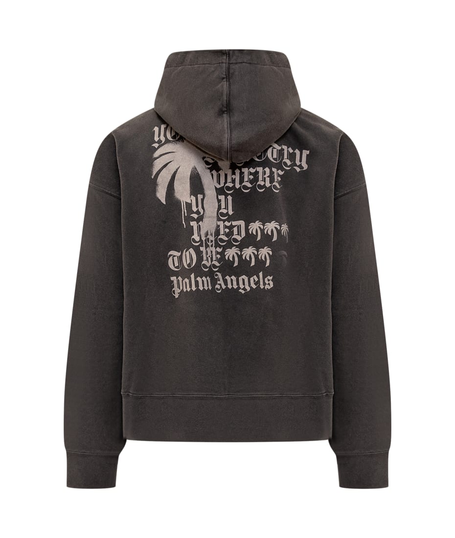 【関税込み】PALM ANGELS PA MONOGRAM STATEMENT JERSEY HOODIE Palm Angels 'pa Monogram Statement' Hoodie | italist, ALWAYS