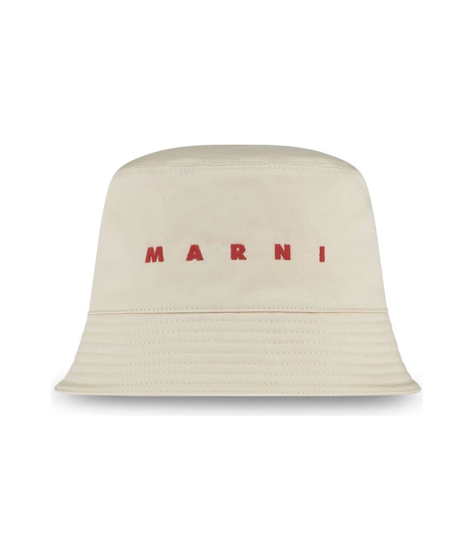 マルニ MARNI Marni Logo Embroidered Twill Bucket Hat | italist