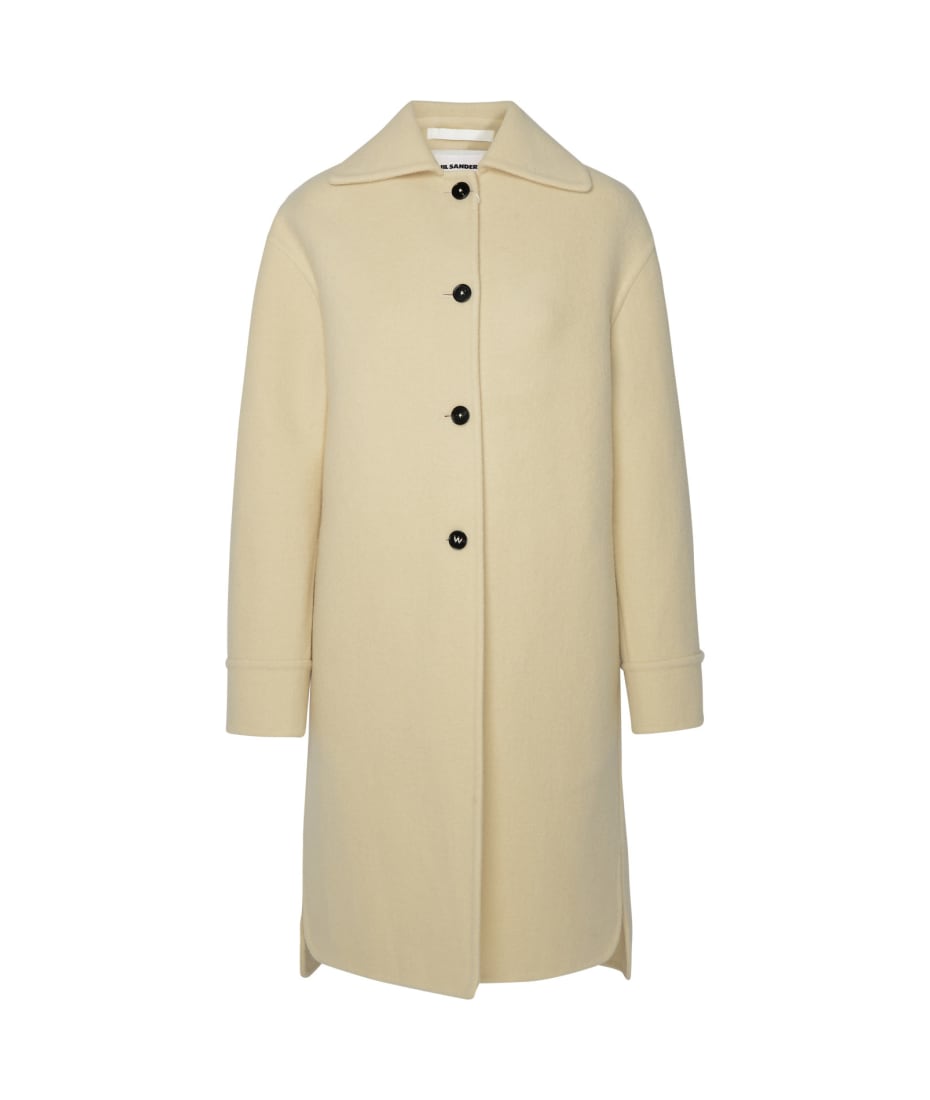 コート JIL SANDER Cream Wool Coat Jil Sander Cream Wool Coat () IFCHIC.COM