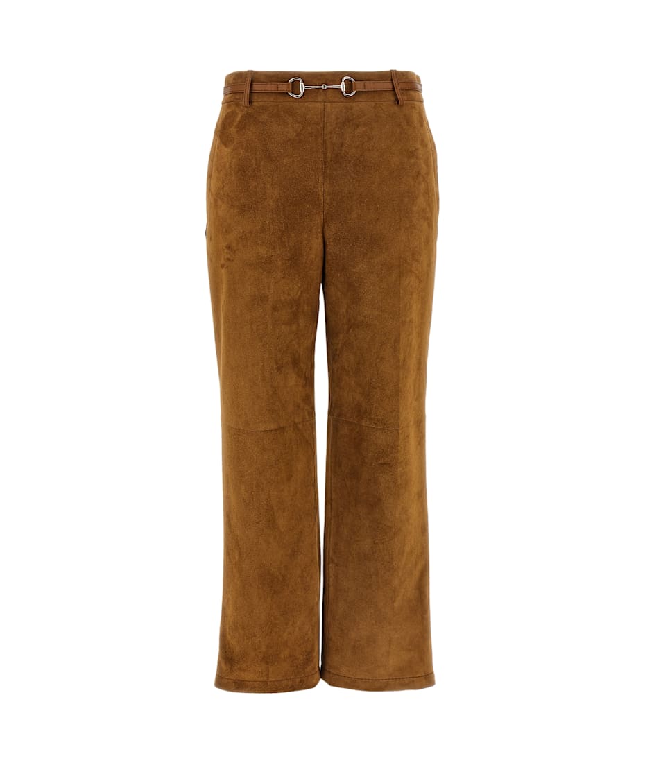 【関税込み】gucci Suede pants Gucci Suede Pants ボトムス 通販 | italist