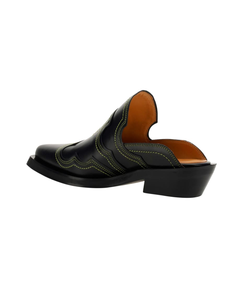 サンダル・ミュール Ganni FW25 MULE LACE-UP (S3009 099) Racing Red Red Lace-Up Mules | GANNI IT