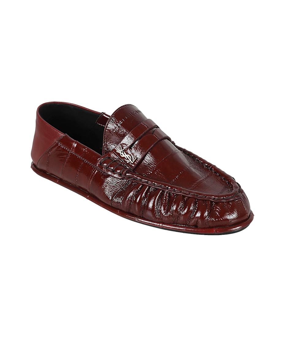 ◆Yves Saint Laurent カフス　No.1544 Saint Laurent Ysl Logo Embossed Loafers | italist