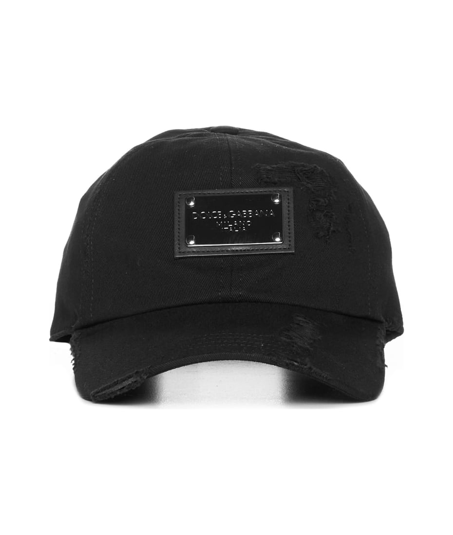 Dolce & Gabbana Baseball Cap With Logo Plaque | italist, ALWAYS LIKE A SALE