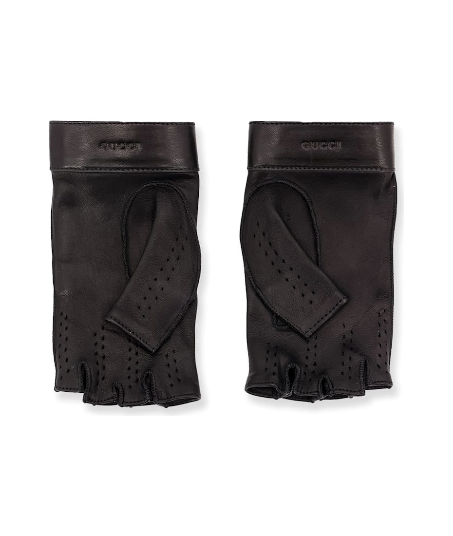 手袋 GUCCI Fingerless leather gloves Gucci Fingerless Leather Gloves | italist