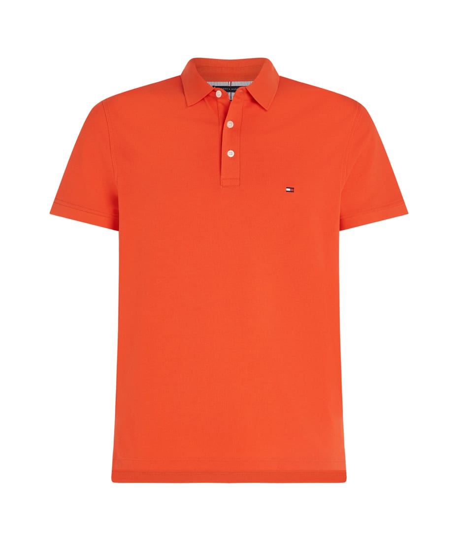 opvoeder Milieuvriendelijk grens Tommy Hilfiger Orange Polo Shirt With Mini Logo | italist, ALWAYS LIKE A  SALE