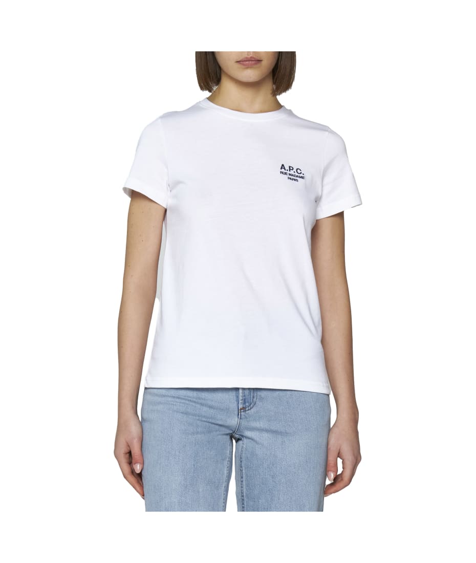 A.P.C. Denise White Cotton T-shirt | italist