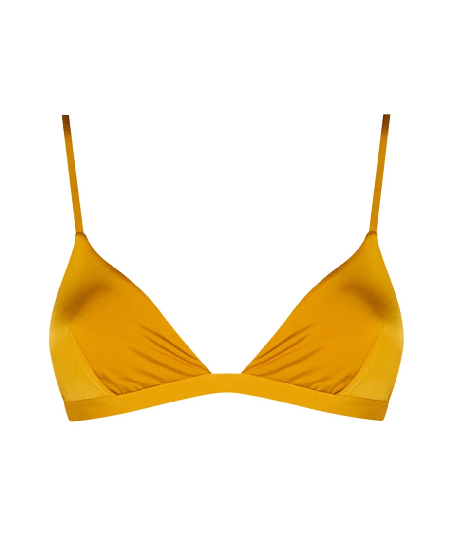 MC2 Saint Barth Woman Ochre Yellow Triangle Top Swimsuit