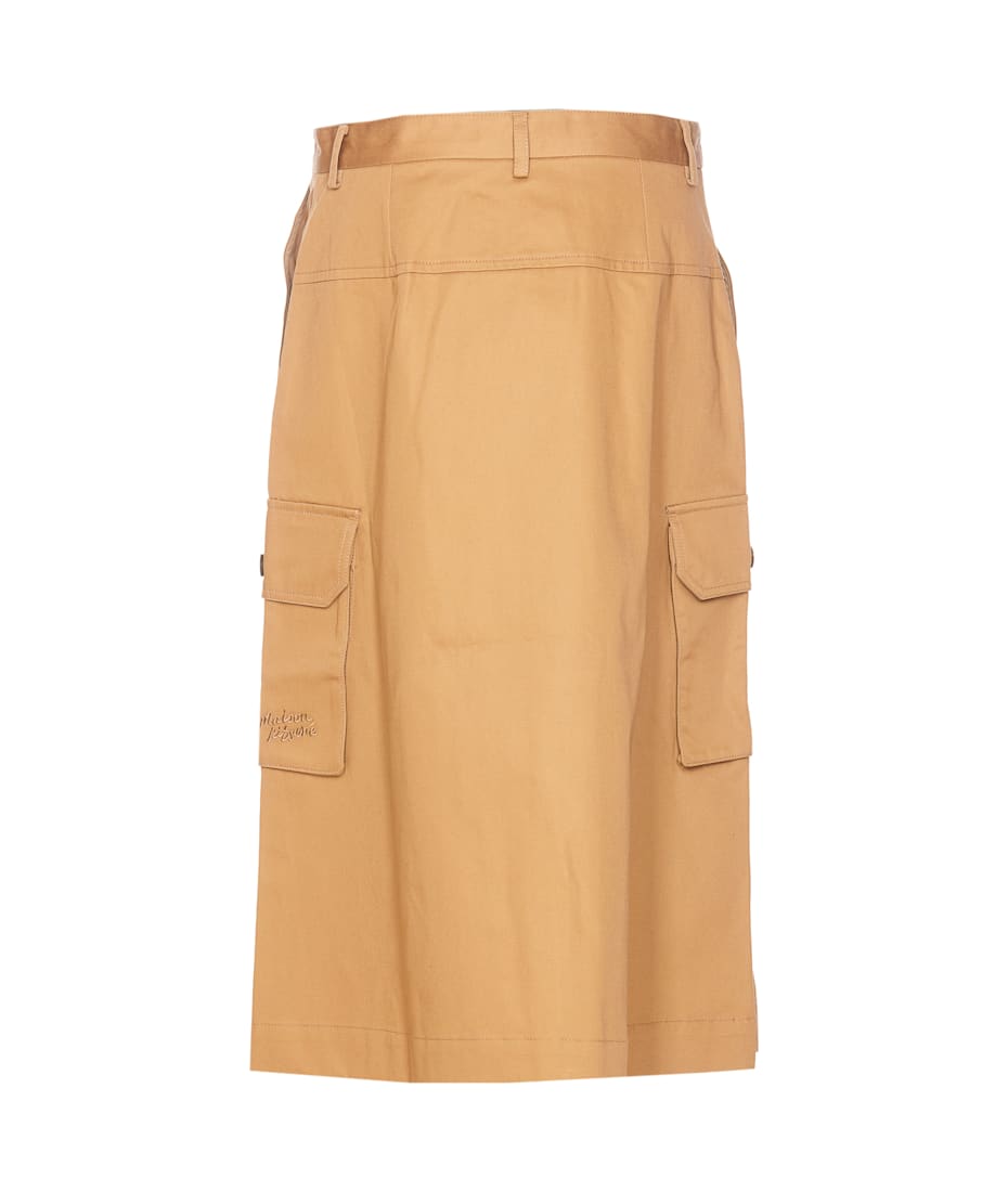 スカート MAISON KITSUNE Women Skirts NW01509WW0078P245 Beige Maison Kitsuné Utility Skirt | italist