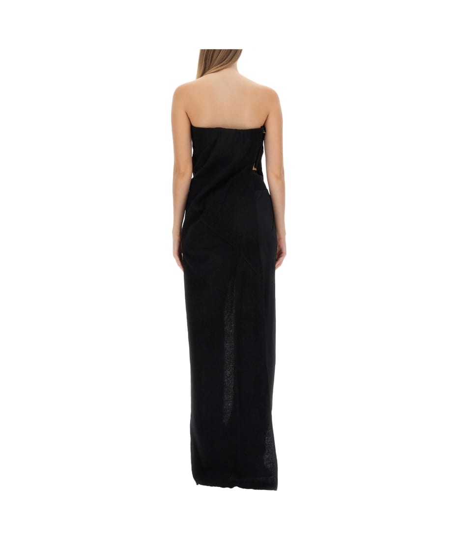 princess polly baby blue dress Rick Owens Off- Concordians Seb Midi Dress in Black main image 0