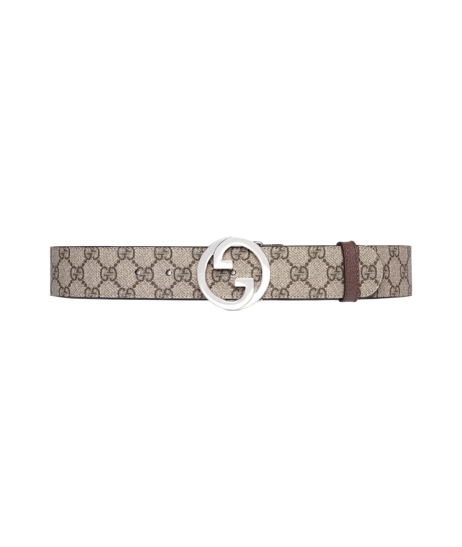 Gucci Logo Belt in Brown for Men
