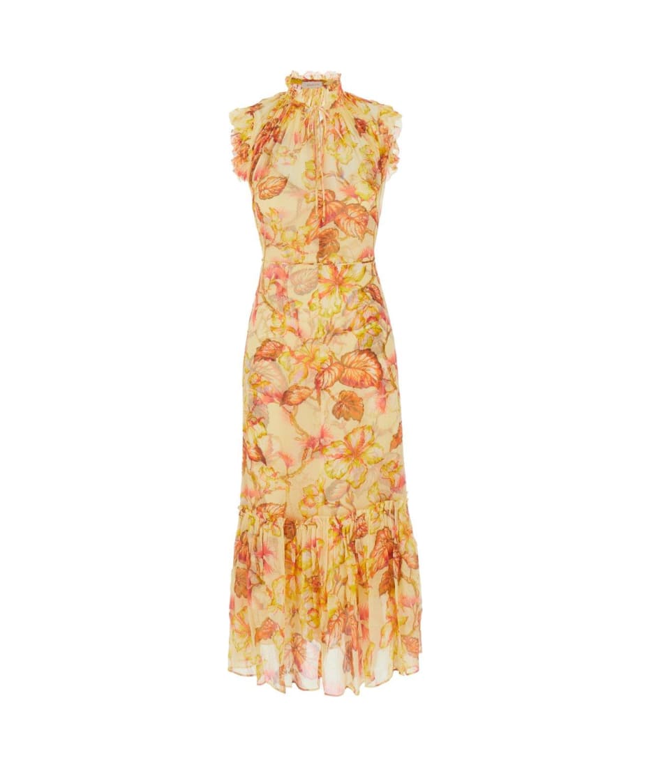 Zimmermann Crinkled Finish Floral-print Midi Dress | italist, ALWAYS LIKE A  SALE
