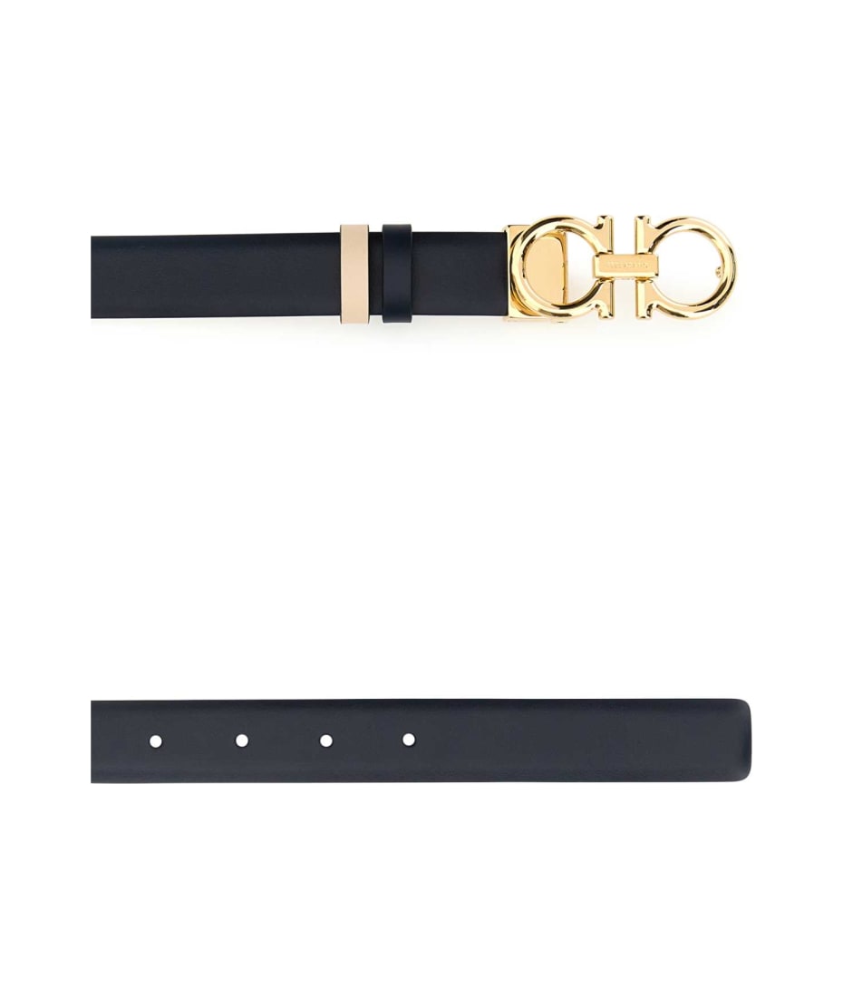ベルト Salvatore Ferragamo Midnight Blue Leather Reversible Belt Ferragamo Midnight Blue Leather Reversible Belt | italist