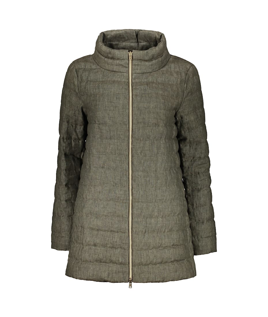 HERNO タウンヘスト PI0601DIC12017Z 3130GIALLOAVORIO Herno - Hooded Puffer Jacket