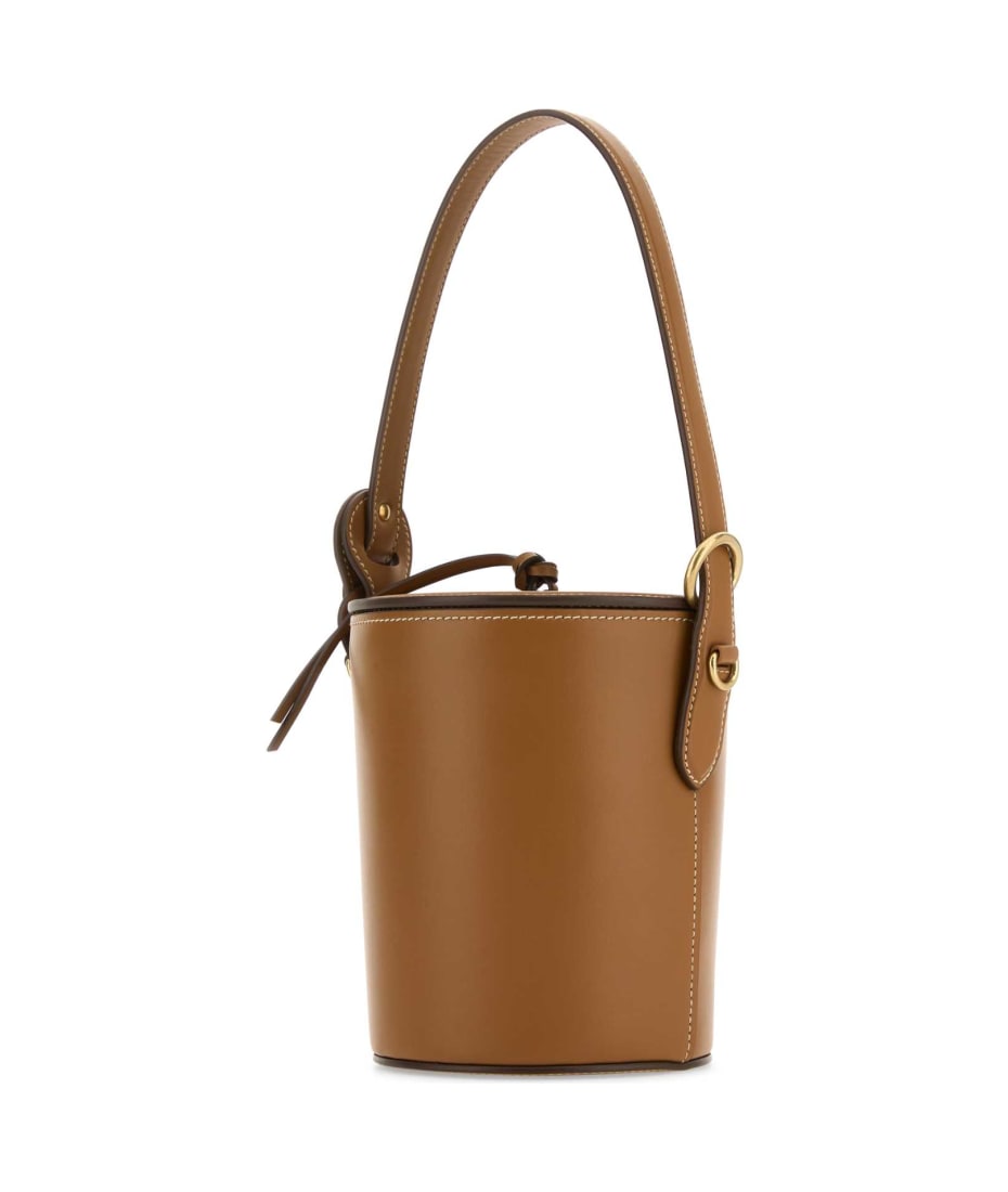 Miu Miu Caramel Leather Bucket Bag - CARAMEL