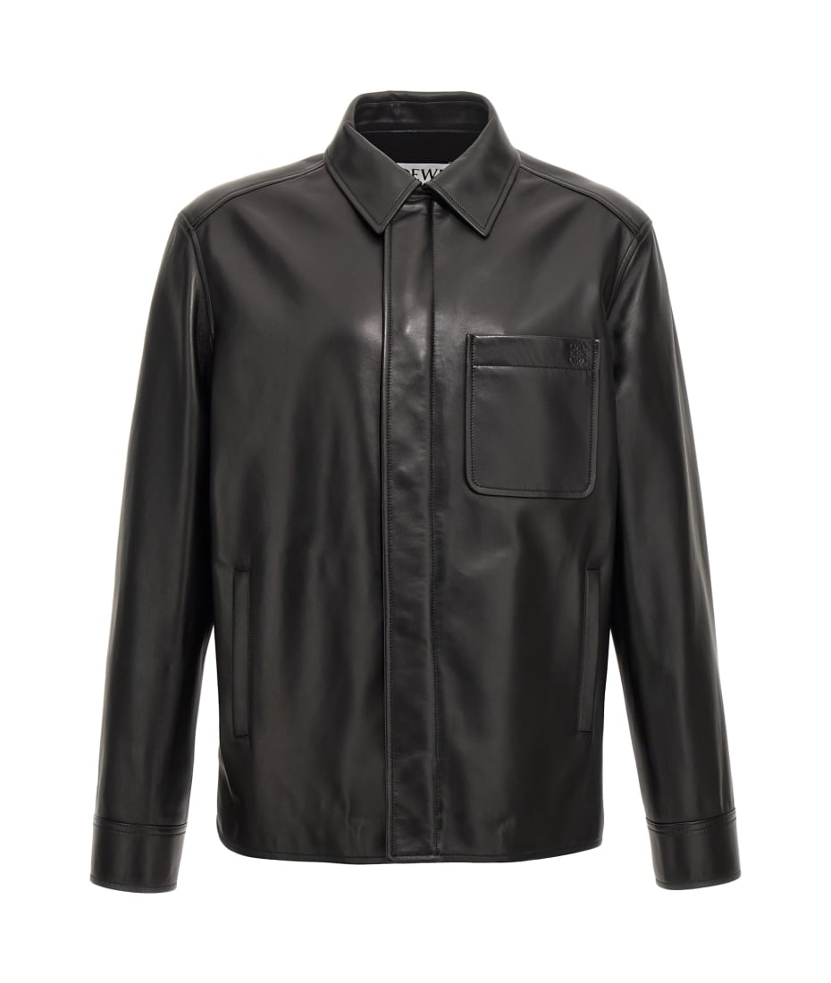 LOEWE ジャケット Loewe Leather Overshirt | italist