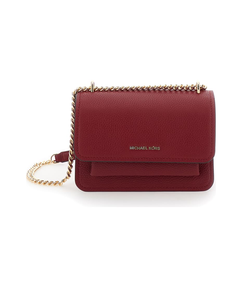 MICHAEL Michael Kors Red Crossbody Bag With Logo Lettering On The
