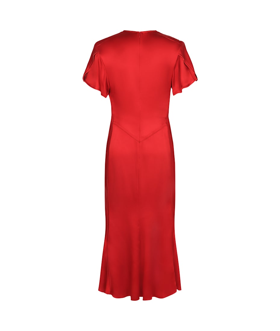 Victoria Beckham Draped Midi Dress | italist