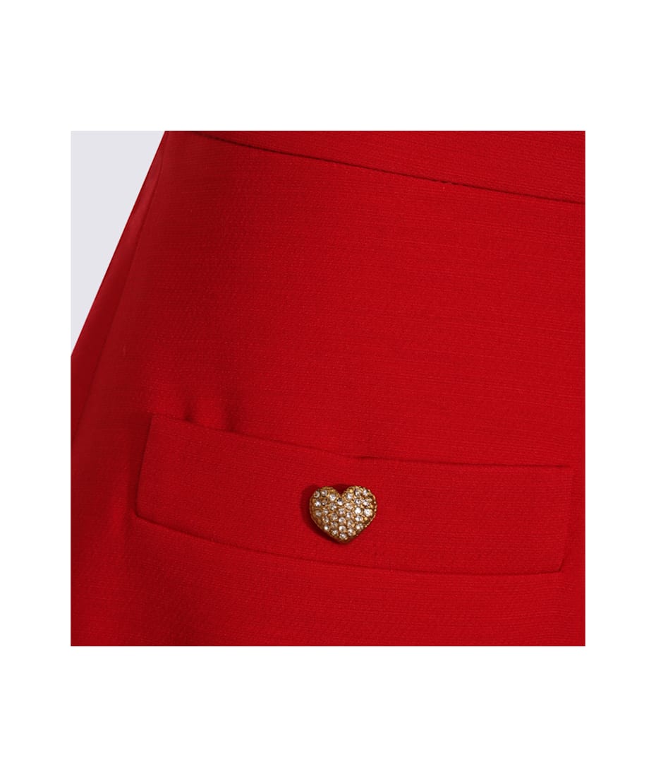Valentino Red Silk Skirt | italist