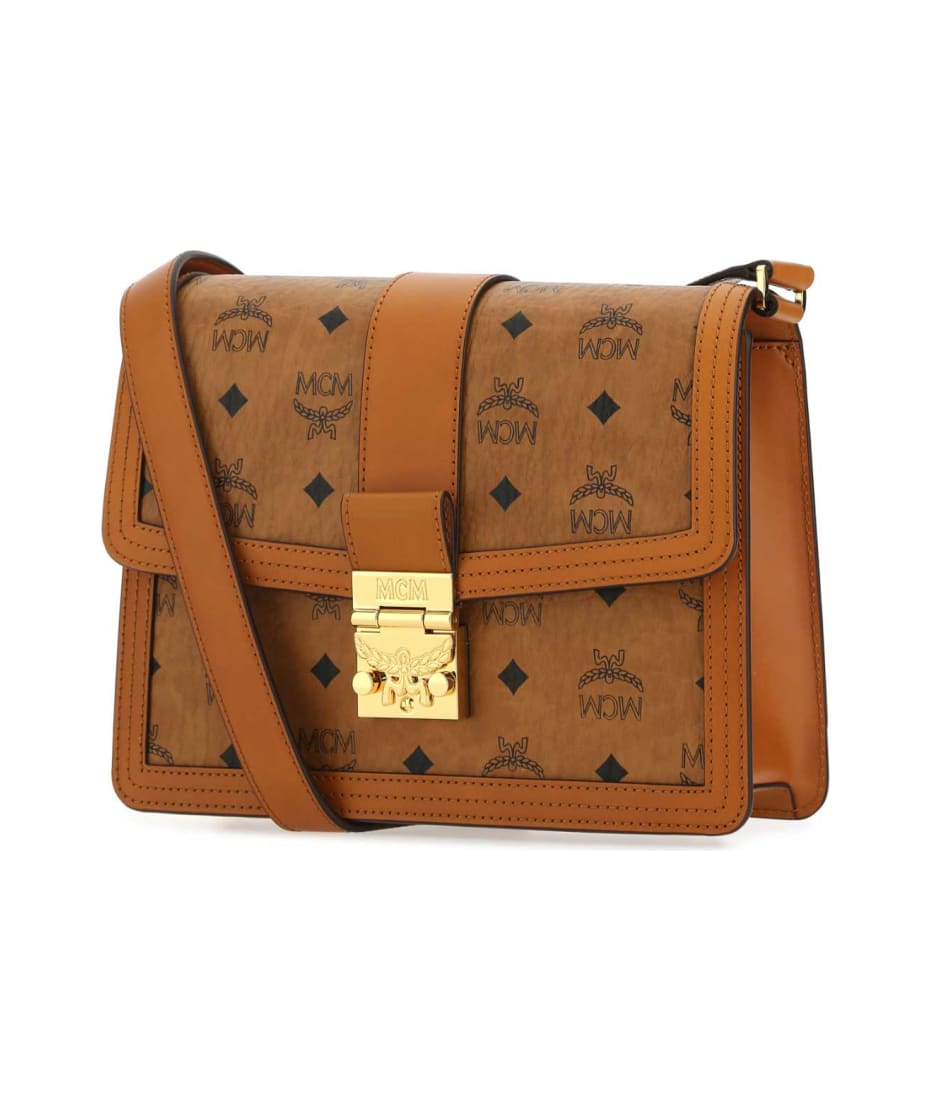 100 ％品質保証 MCM Printed Canvas And Leather Tracy Crossbody Bag | italist バッグ