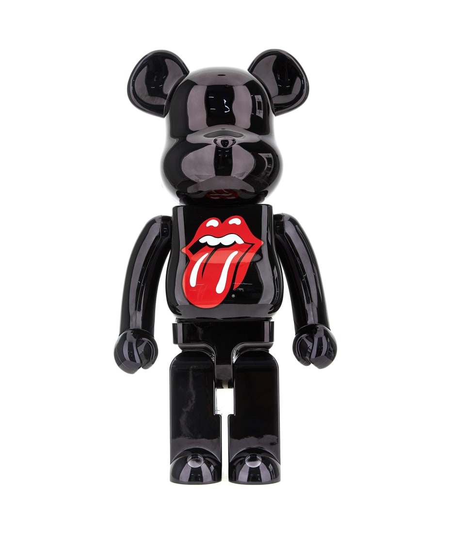 Medicom Toy Be@rbrick 1000% Lips And Tongue Black Chrome Ver