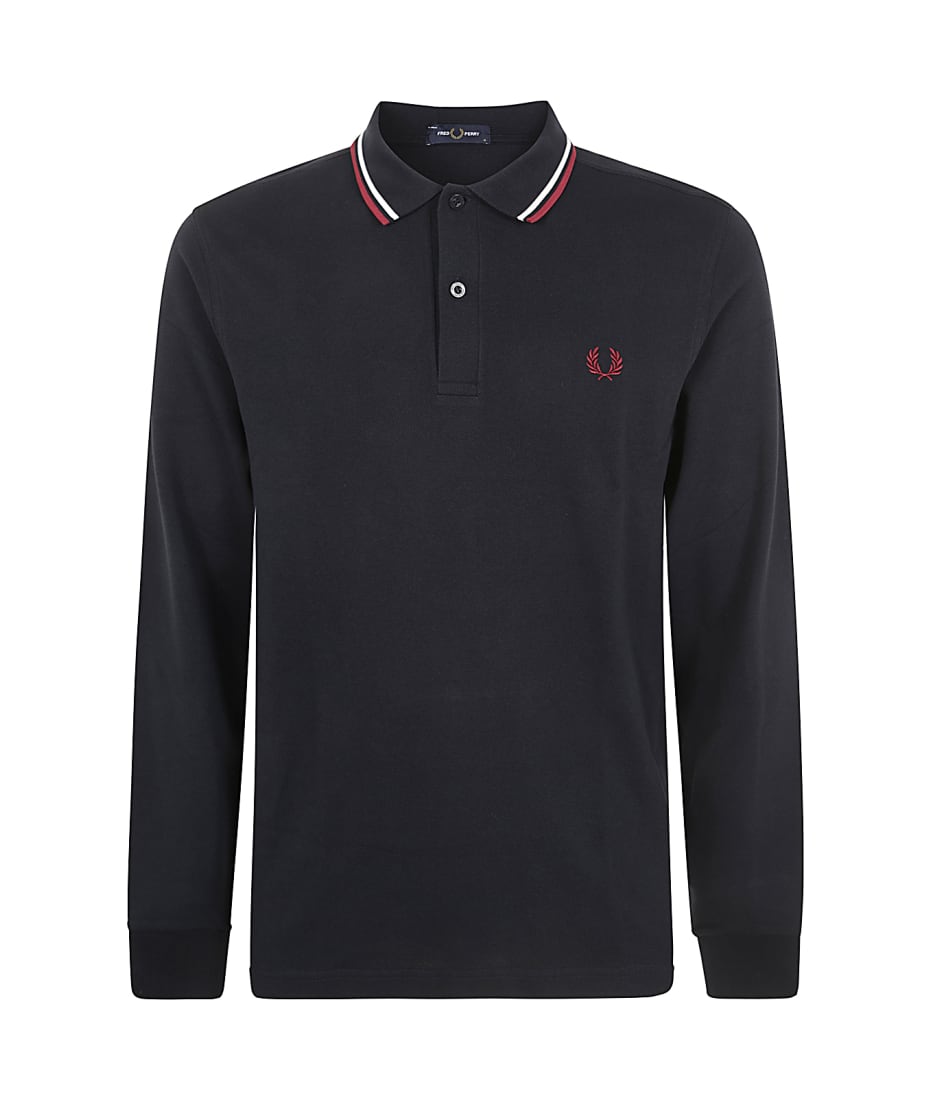 ◇FRED PERRY◇ Baseline Long Sleeve Twin Tip T-Shirt W52 AFP 207457409-1-white