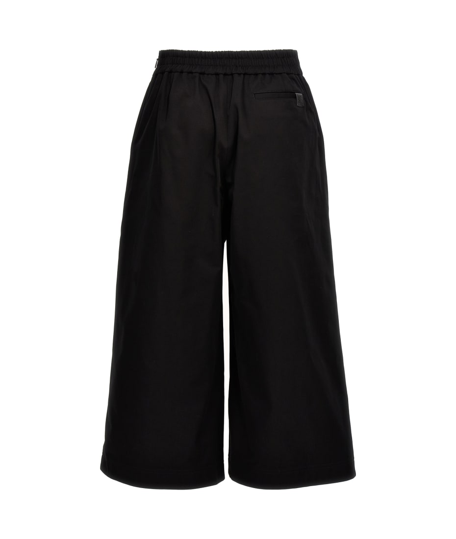 Loewe Turn-up Crop Trousers - Black  