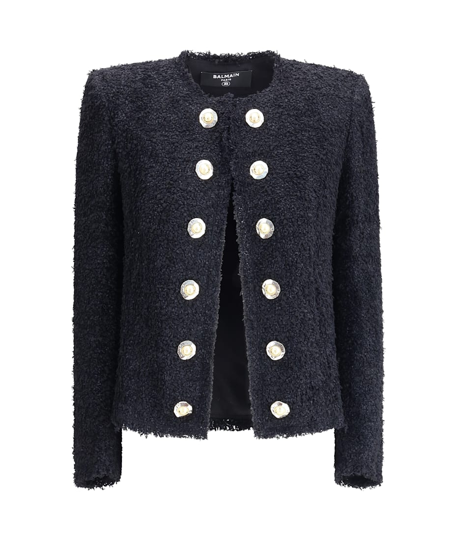 【VIP価格】BALMAIN Tweed Spencer Jacket Balmain Tweed Spencer Jacket | italist